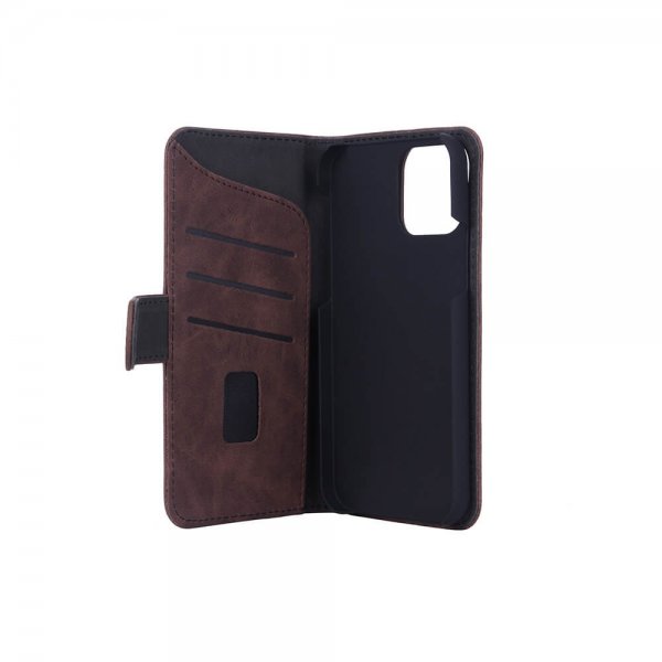 iPhone 14 Pro Etui med Kortlomme Brun