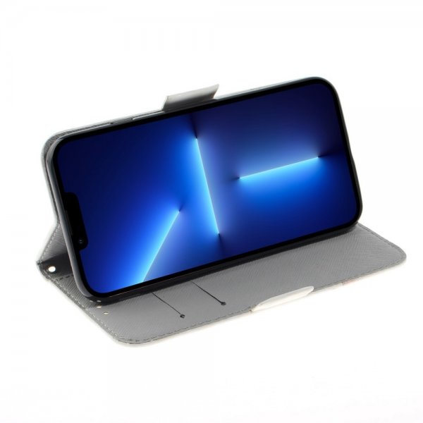 iPhone 14 Pro Etui Motiv Hvit Blomster