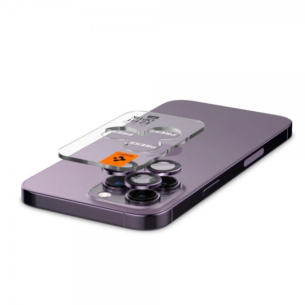 iPhone 14 Pro/iPhone 14 Pro Max Kamerabeskytter GLAS.tR EZ Fit Optik Pro Deep Purple 2-pakning