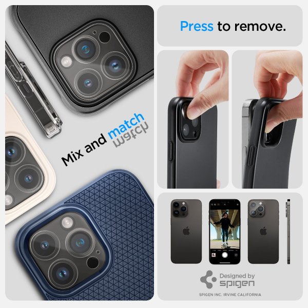 iPhone 14 Pro/14 Pro Max/15 Pro/15 Pro Max/16 Pro/16 Pro Max Kamerabeskytter Glas.tR Optik 2-pakning Crystal Clear