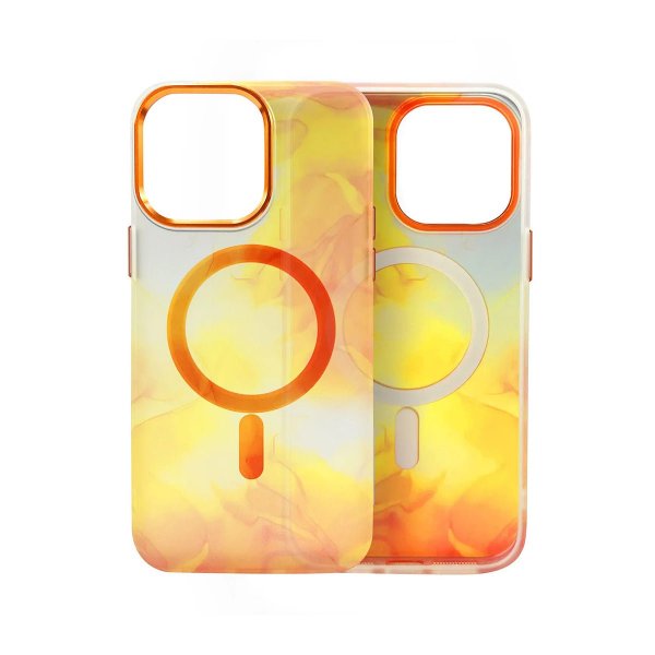 iPhone 14 Pro Deksel Mønster Oransje