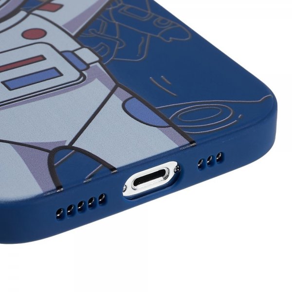 iPhone 14 Pro Max Deksel Astronaut Blå Grå