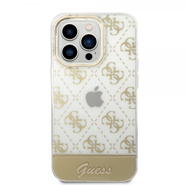 iPhone 14 Pro Max Deksel Bottom Stripe Script Logo Gull