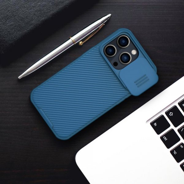 iPhone 14 Pro Max Deksel CamShield Blå