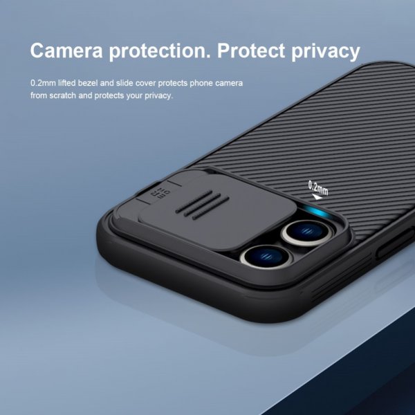 iPhone 14 Pro Max Deksel CamShield Pro Svart