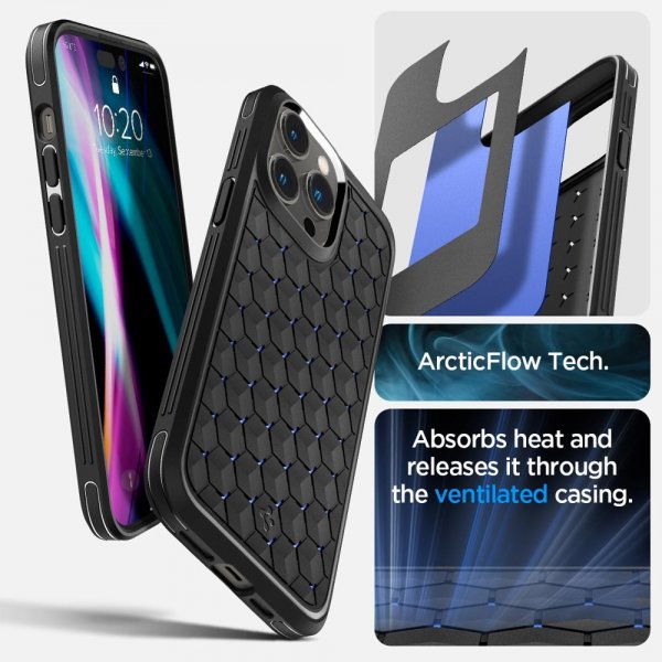 iPhone 14 Pro Max Deksel Cryo Armor Matte Black