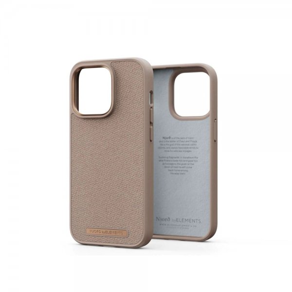 iPhone 14 Pro Max Deksel Fabric Just Case Pink Sand