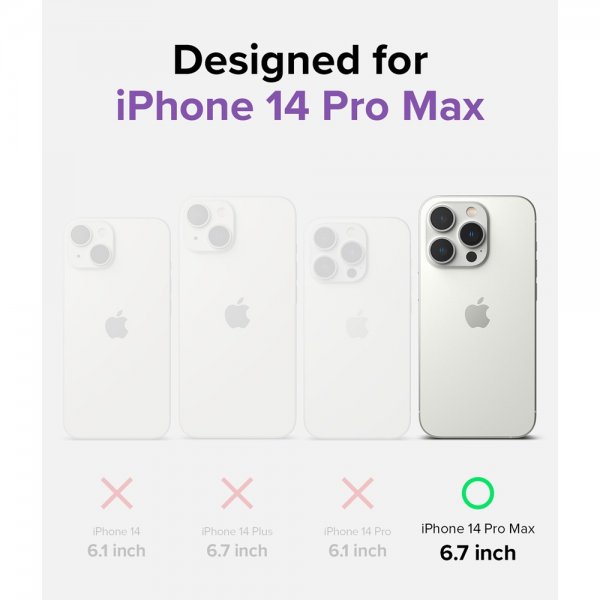 iPhone 14 Pro Max Deksel Fusion Matte Smoke Black