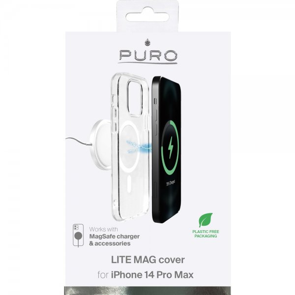 iPhone 14 Pro Max Deksel LITE MAG Transparent
