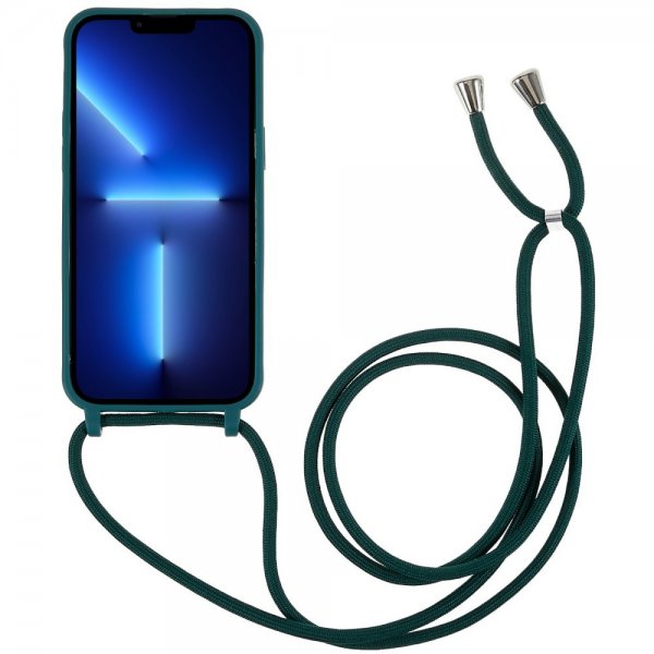 iPhone 14 Pro Max Deksel med Stropp Grønn