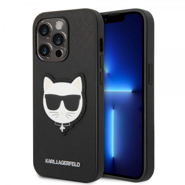 iPhone 14 Pro Max Deksel Saffiano Choupette Svart