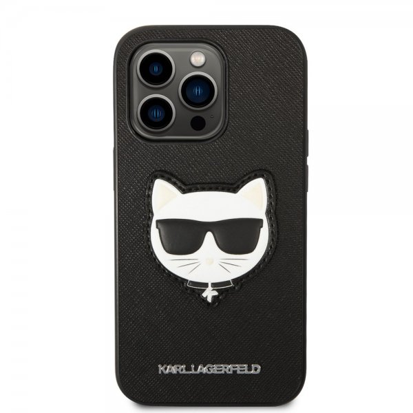 iPhone 14 Pro Max Deksel Saffiano Choupette Svart