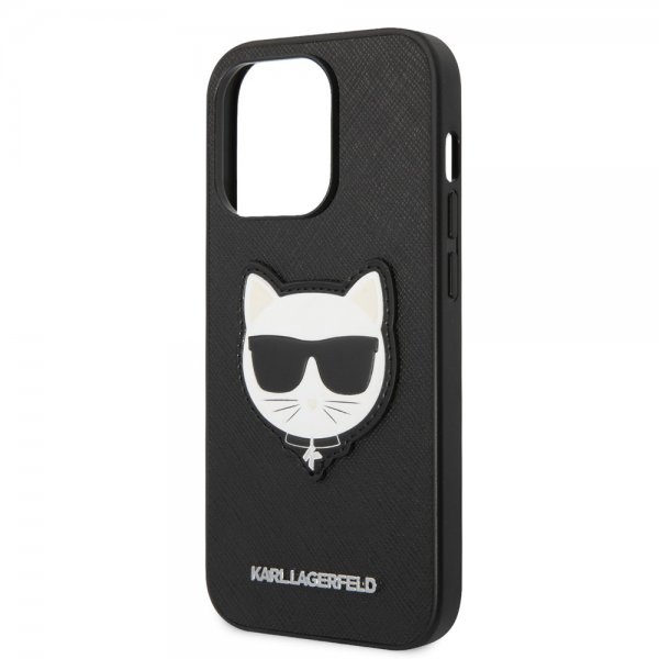 iPhone 14 Pro Max Deksel Saffiano Choupette Svart