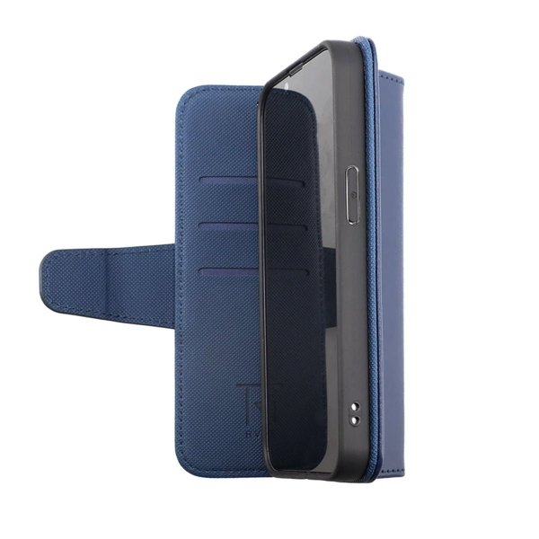 iPhone 14 Pro Etui Utbrettbar Kortlomme Blå