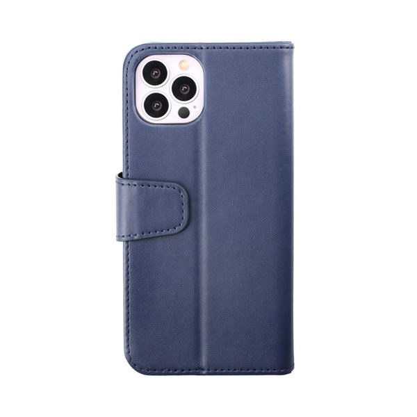 iPhone 14 Pro Etui Utbrettbar Kortlomme Blå