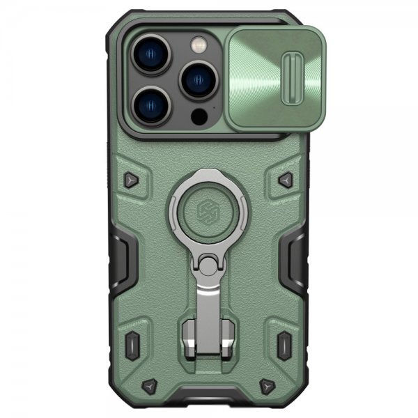 iPhone 14 Pro Deksel CamShield Armor Grønn