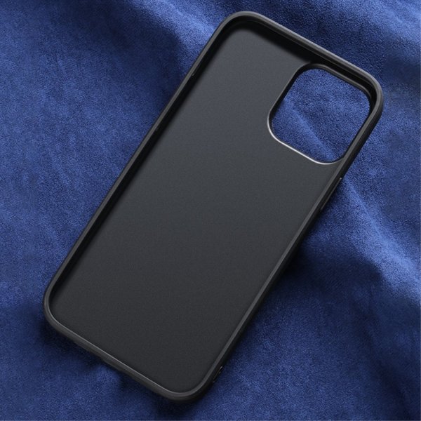 iPhone 14 Pro Deksel Semsket skinn tekstur Brun