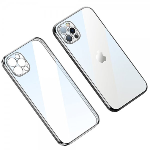 iPhone 14 Pro Deksel Belagt Kant Sølv