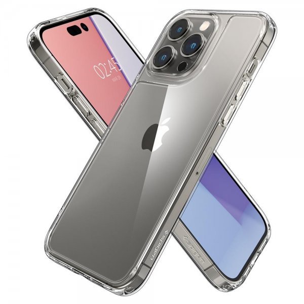 iPhone 14 Pro Deksel Quartz Hybrid Crystal Clear
