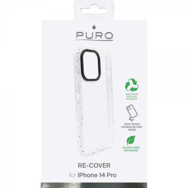 iPhone 14 Pro Deksel RE-COVER Hvit Transparent