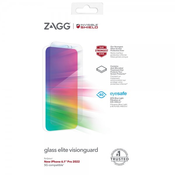 iPhone 14 Pro Skjermbeskytter Glass Elite VisionGuard