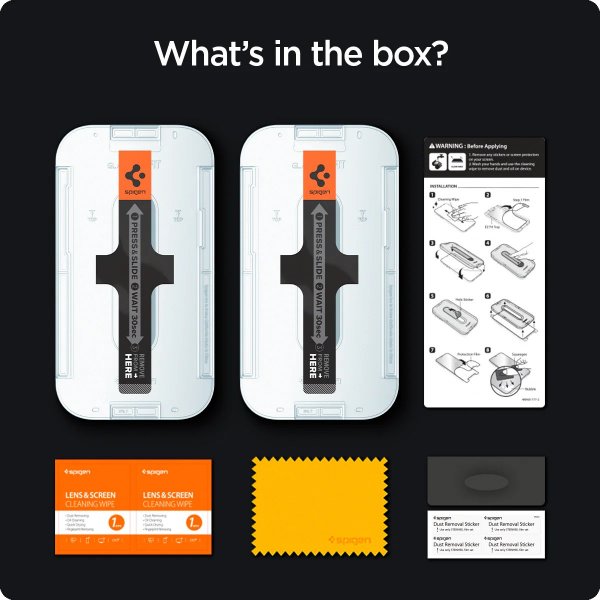 iPhone 14 Pro Skjermbeskytter GLAS.tR EZ Fit Privacy 2-pakning