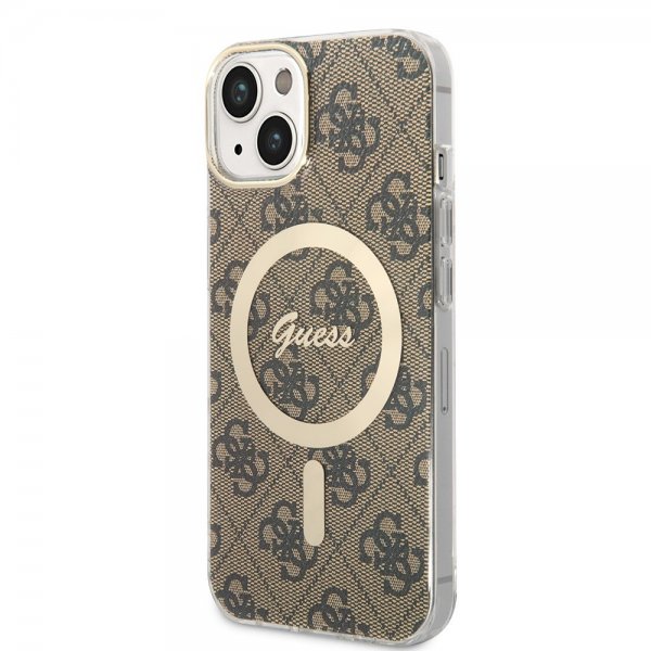 iPhone 14 Deksel 4G Pattern MagSafe Brun