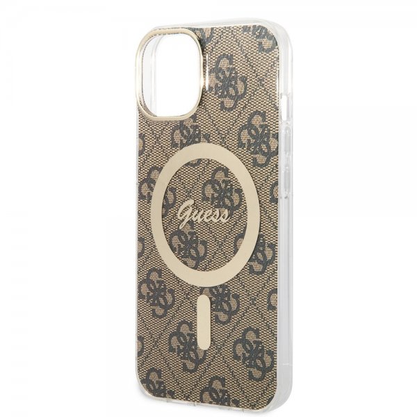 iPhone 14 Deksel 4G Pattern MagSafe Brun