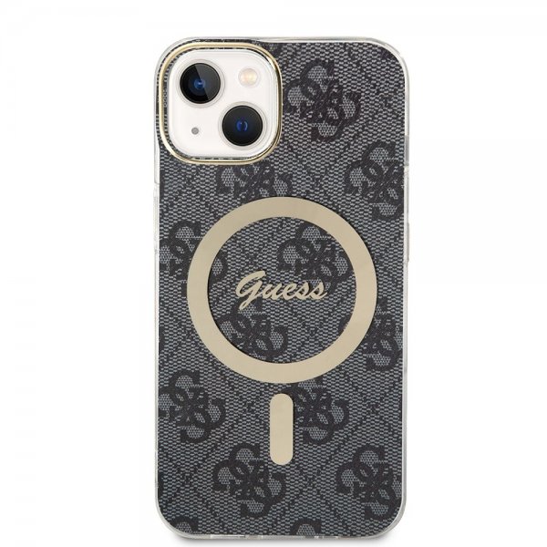 iPhone 14 Deksel 4G Pattern MagSafe Svart
