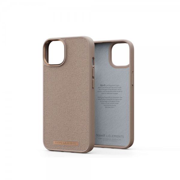 iPhone 14 Deksel Fabric Just Case Pink Sand