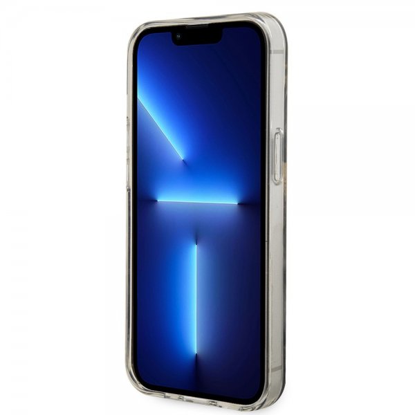 iPhone 14 Deksel Golden Marble MagSafe Svart