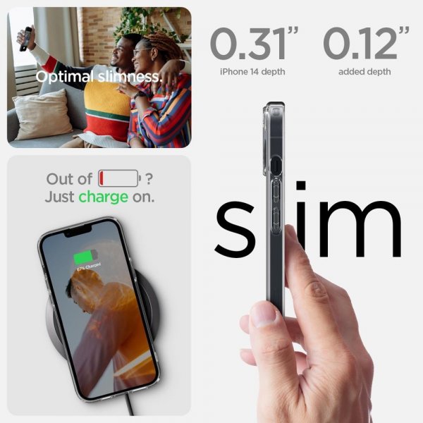 iPhone 14 Deksel Ultra Hybrid Crystal Clear