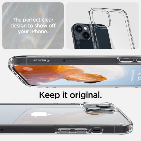 iPhone 14 Deksel Ultra Hybrid Crystal Clear
