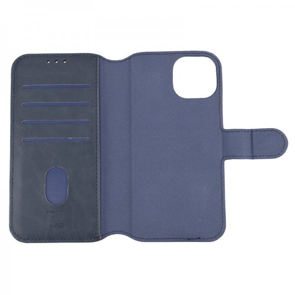 iPhone 15 Etui Detachable Wallet Case Blå