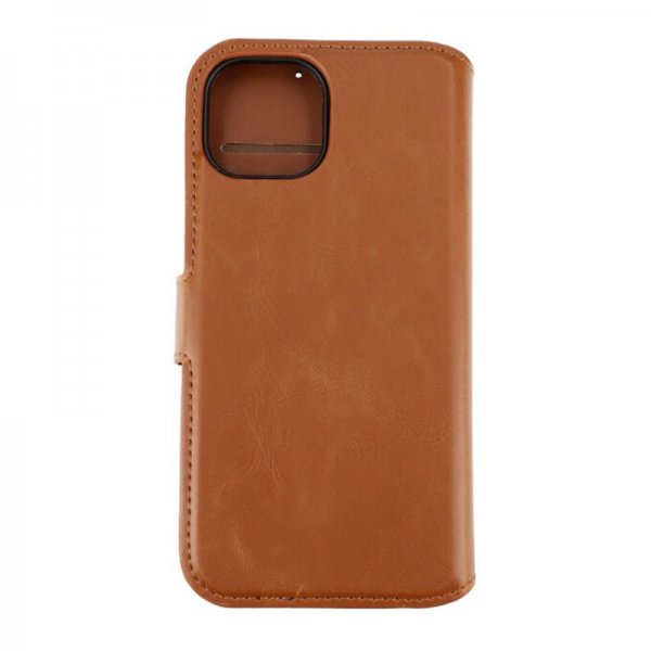 iPhone 15 Etui Detachable Wallet Case Brun