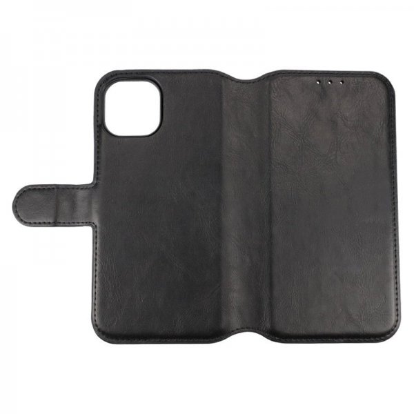 iPhone 15 Etui Detachable Wallet Case Svart