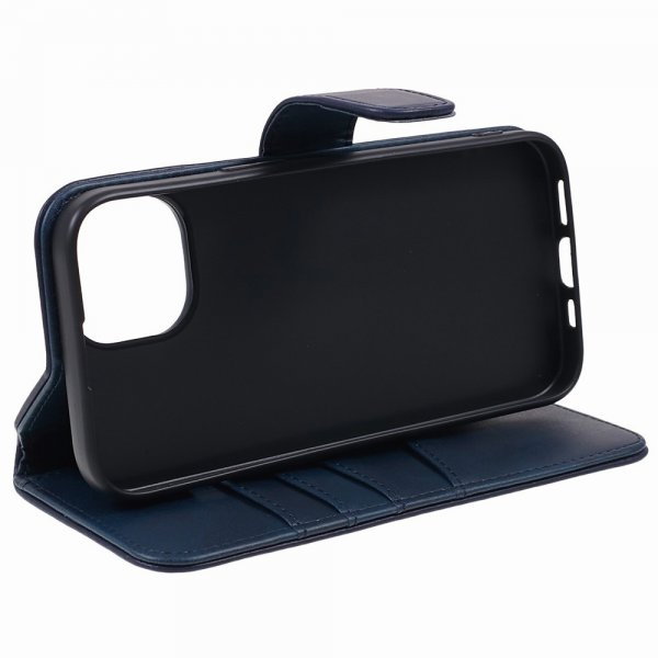 iPhone 15 Plus Etui Essential Leather Heron Blue
