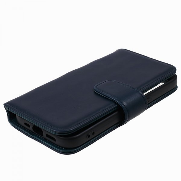 iPhone 15 Plus Etui Essential Leather Heron Blue