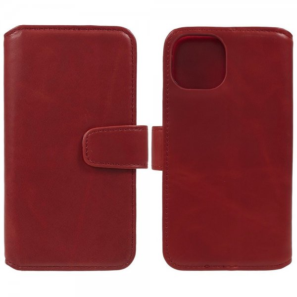 iPhone 15 Plus Fodral Essential Leather Poppy Red