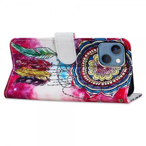 iPhone 15 Plus Etui Motiv Rød Drømmefanger