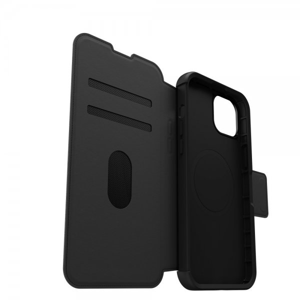 iPhone 15 Plus Etui Strada MagSafe Shadow Black