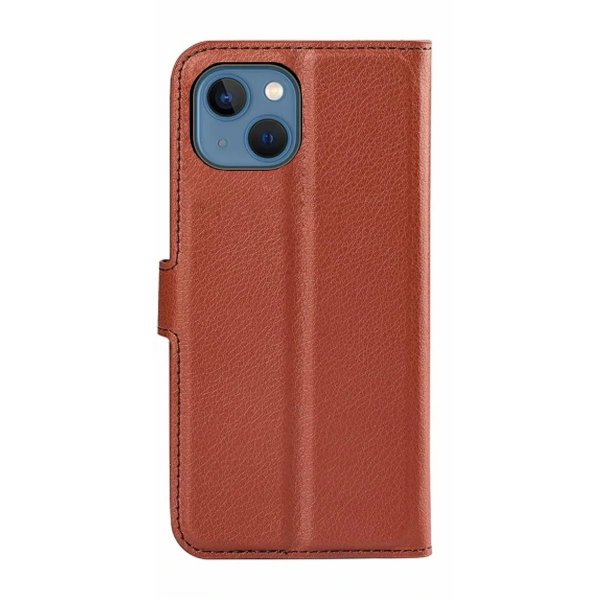 iPhone 15 Plus Etui med Stativ Brun