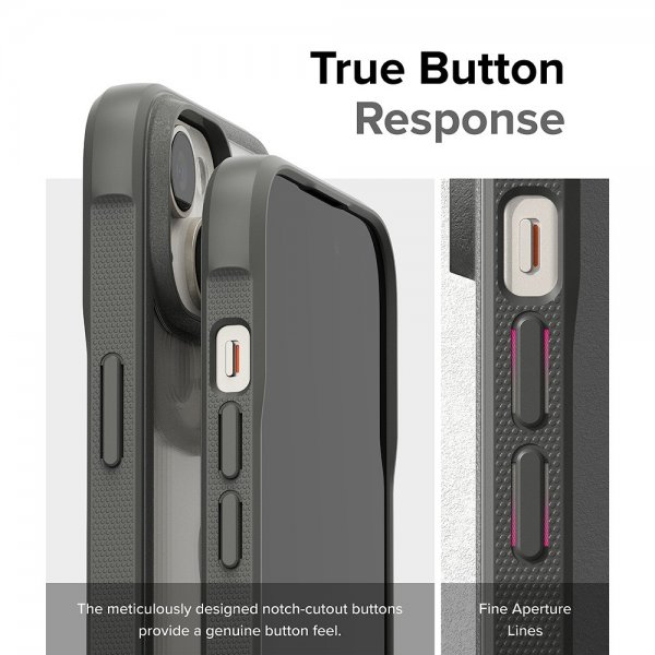 iPhone 15 Plus Deksel Fusion Bold Grå