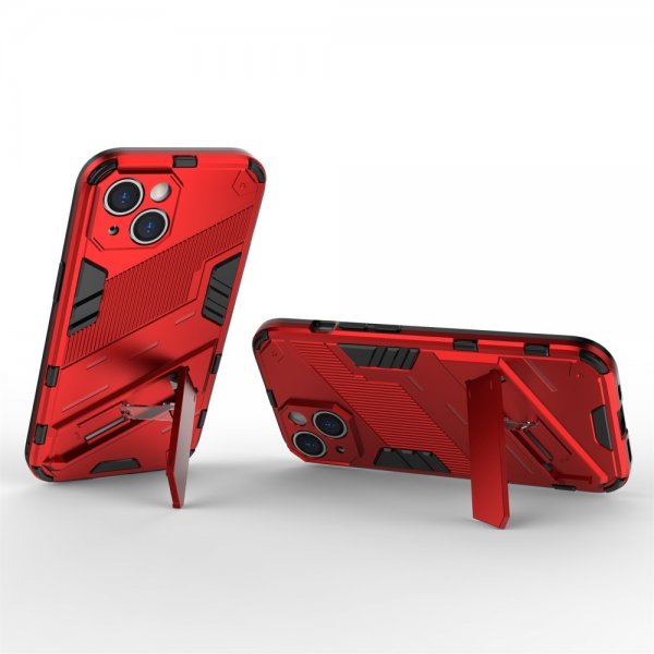iPhone 15 Plus Deksel med Stativ Rød