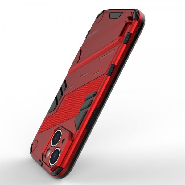 iPhone 15 Plus Deksel med Stativ Rød