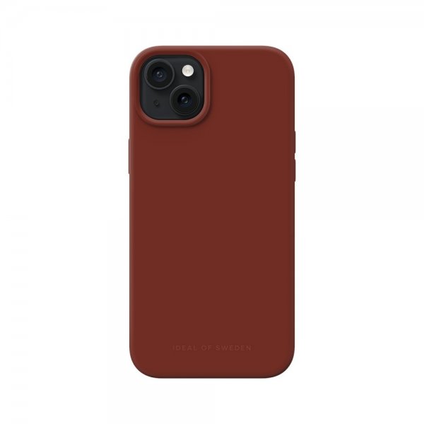 iPhone 15 Plus Deksel Silicone Case MagSafe Dark Amber