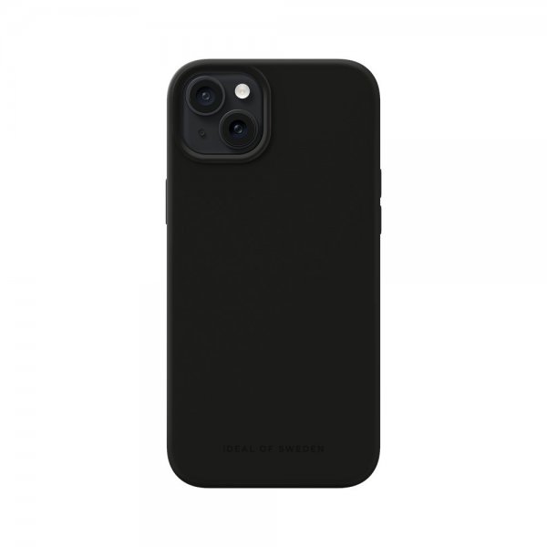 iPhone 15 Plus Deksel Silicone Case MagSafe Svart
