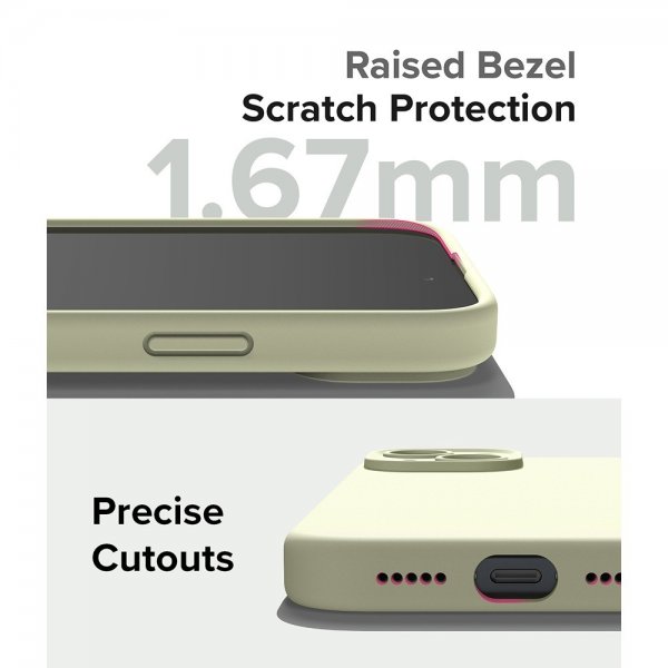 iPhone 15 Plus Deksel Silicone Magnetic Sunny Lime