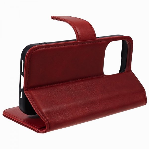 iPhone 15 Pro Etui Essential Leather Poppy Red