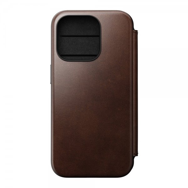 iPhone 15 Pro Etui Modern Leather Folio Horween Rustic Brown